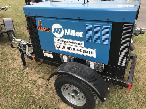 2020 Miller Electric BIG BLUE 400 Trailer Mounted Welder