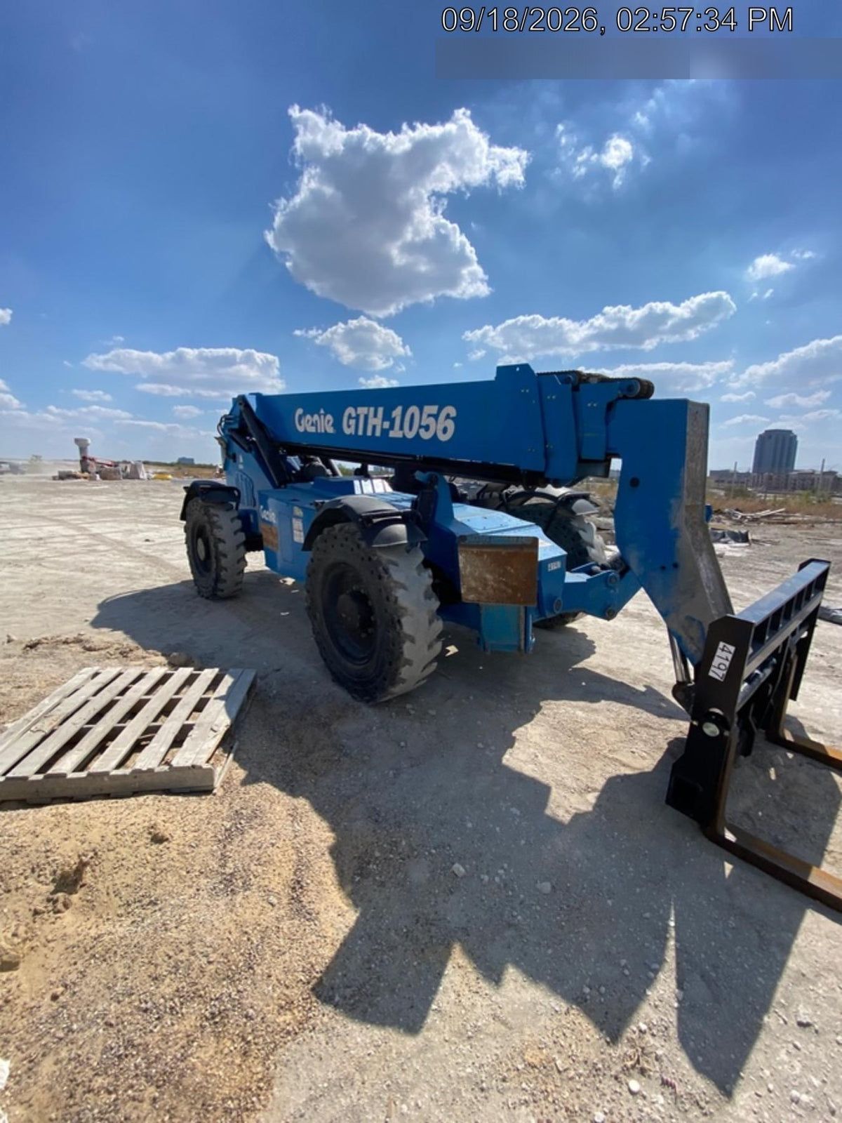 2017 Genie GTH-1056 Genie GTH1056, Solid Tires, 60" carriage, Light Kit, Open ROPS