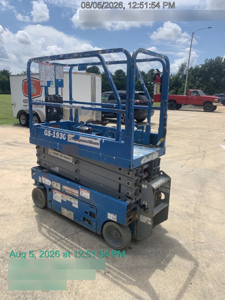 2019 Genie GS-1930 Fixed Rails with Chain Entry