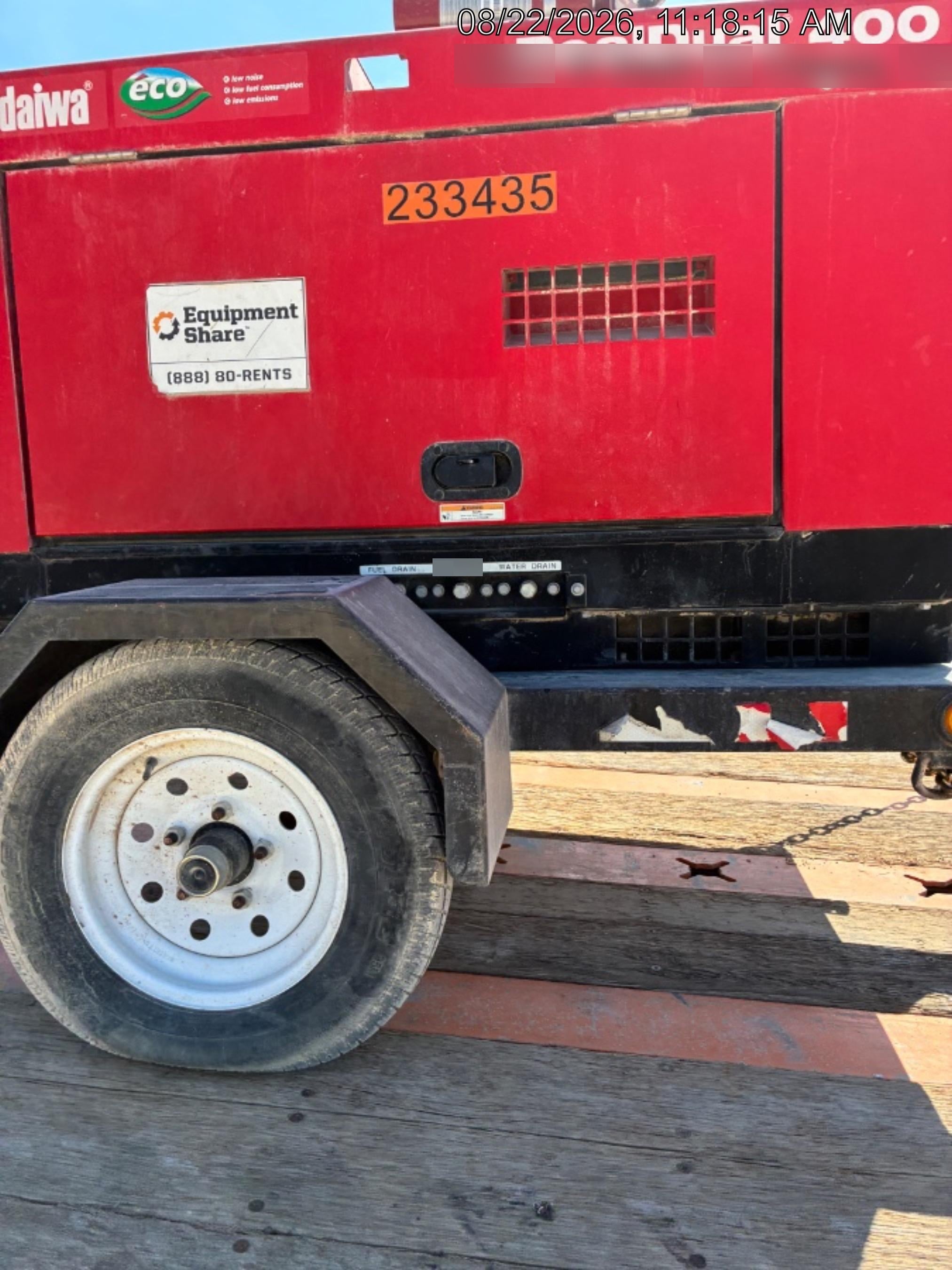 2022 Shindaiwa DGW400MDL Kubota D902 Engine, 23 HP, Dual Op Welder, Wire, Arc, Droop Stick, Tig, and CC Stick Functionality, Simulphase, 3 Phase and 1 Phase Gen Output, Single Axle NB Trlr, Slr Trckl Chrg 12V 12W, Fire Ext