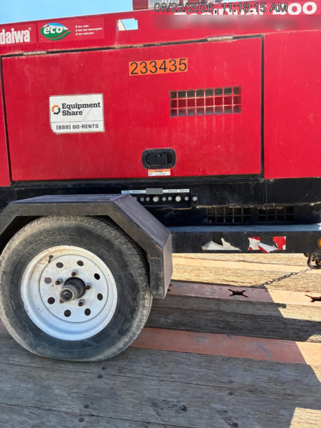 2022 Shindaiwa DGW400MDL Kubota D902 Engine, 23 HP, Dual Op Welder, Wire, Arc, Droop Stick, Tig, and CC Stick Functionality, Simulphase, 3 Phase and 1 Phase Gen Output, Single Axle NB Trlr, Slr Trckl Chrg 12V 12W, Fire Ext