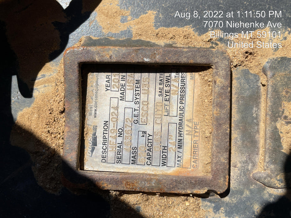 2020 DOOSAN 24" Bucket-Doosan