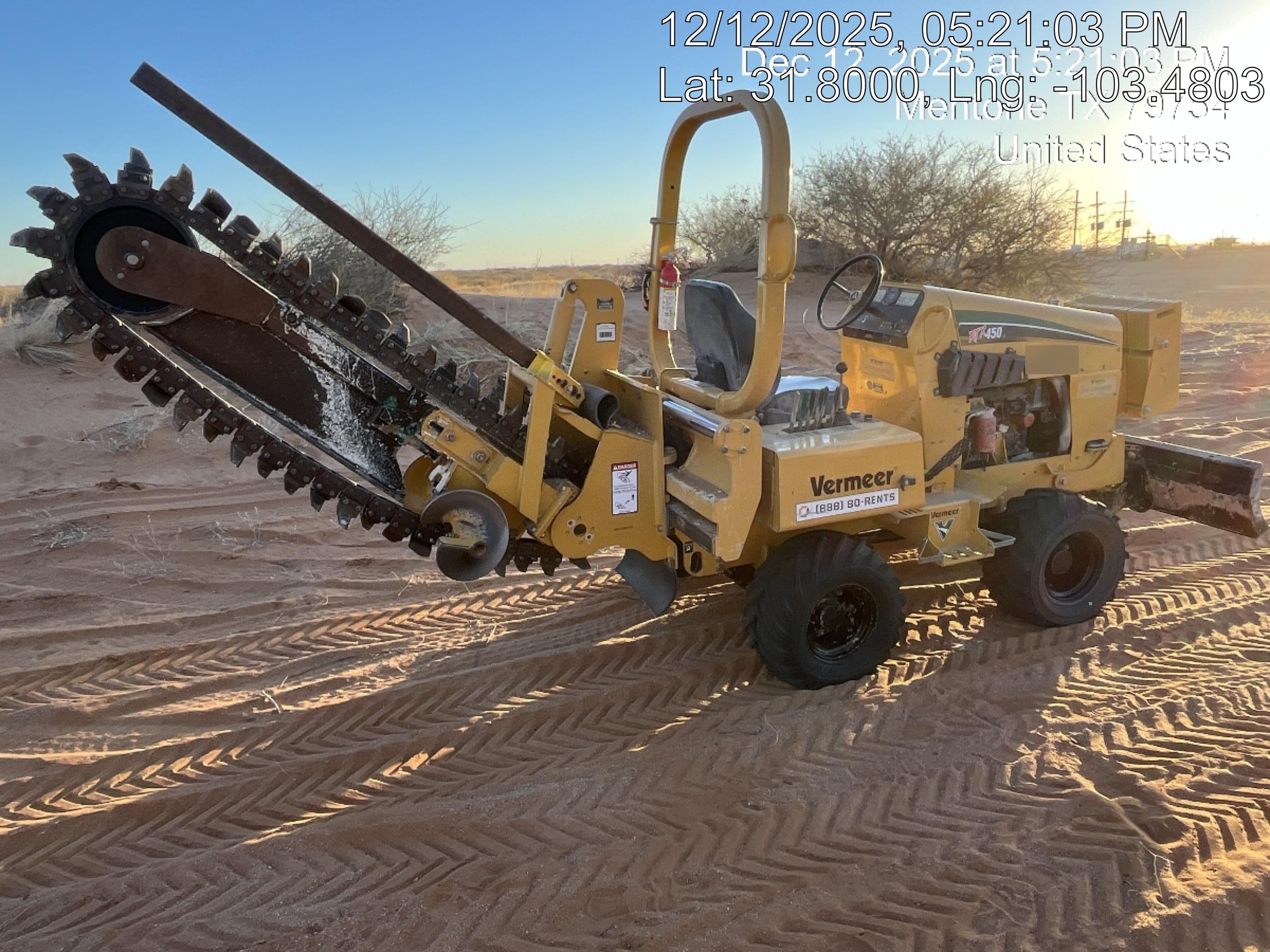 2019 VERMEER RTX450