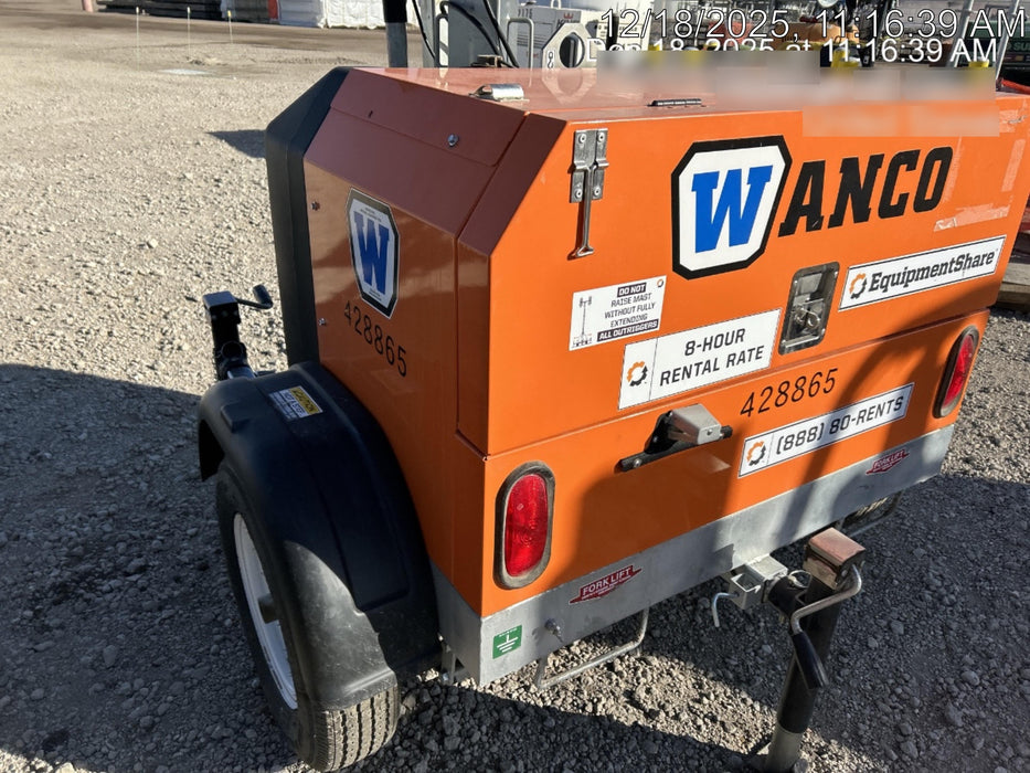 2024 Wanco WLTT-4MM4K Diesel, Deep Sea Controller, Shore Power Plug, Auto Start, (4) 350W LED Floodlights, 4kW Generator, 60 Gal Fuel Tank, 2" Ball, T3