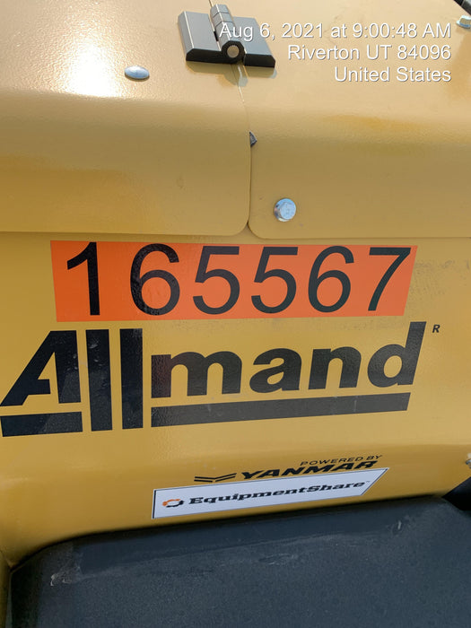 2021 Allmand NLV3GR (4) LED Light Fixture 350W, 23' Vertical Mast, 3kW Prime, Towable, Deep Sea L401, Leveling Jacks, Yanmar T4F 5.8hp