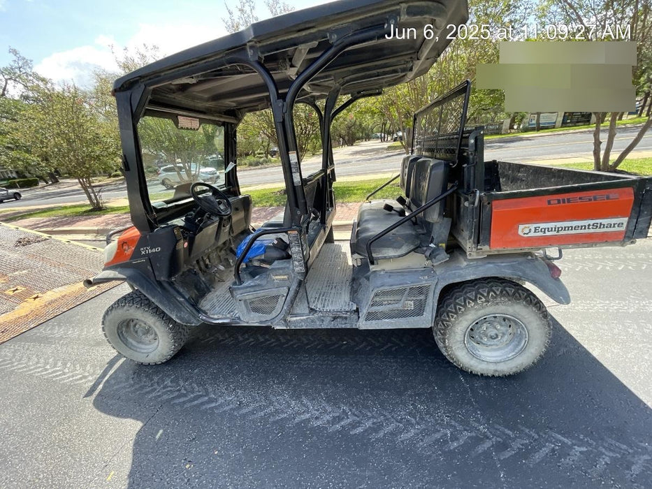 2019 Kubota RTV-X1140W-H 4wd Utility Cart, 4 Seat, Diesel, LED Strobe, Windshield Tempered Glass, Plastic Canopy, Wire Harness Kit, Backup Alarm
