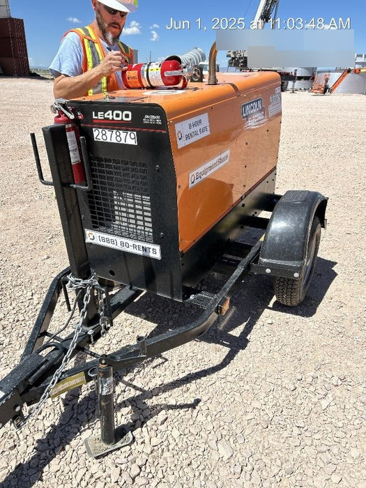 2023 Lincoln Electric LE400 Kubota V1505, Trlr, Cable Rack, Light Kit, ES Decals, T3