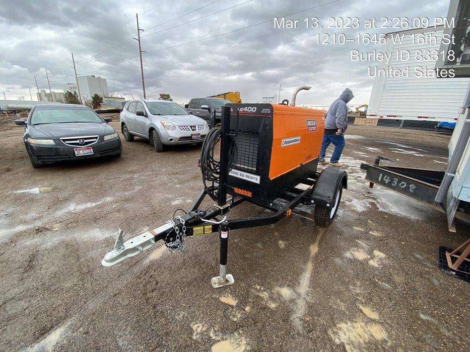 2023 Lincoln Electric LE400 Kubota V1505, Trlr, Cable Rack, Light Kit, ES Decals, T3