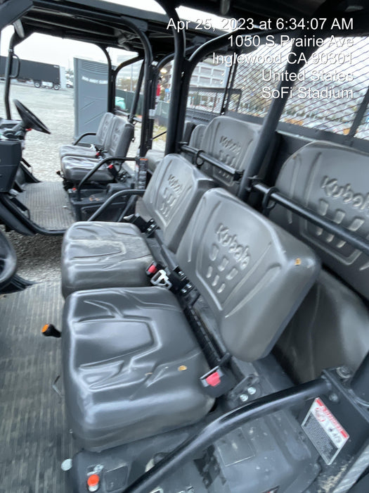 2022 Kubota RTV-X1140W-H Plastic Canopy, Windshield Acrylic Clear, LED Strobe Light, Wire Harness Kit, Back up Alarm