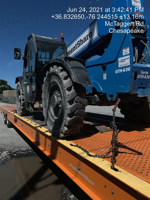 2020 Genie GTH-636 Cab/Heat/Air, Solid Tires, Work Lights, Beacon, Aux Hydraulics, Back up Alarm