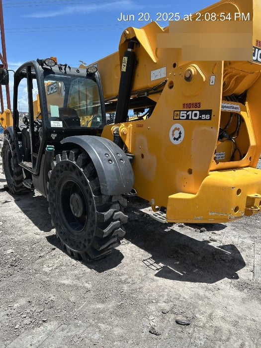 2020 JCB 510-56 Canopy, Solid Tires, Work Lights, Beacon, Aux Hydraulics, Back up Alarm, Lifting Eye, ES Decals
