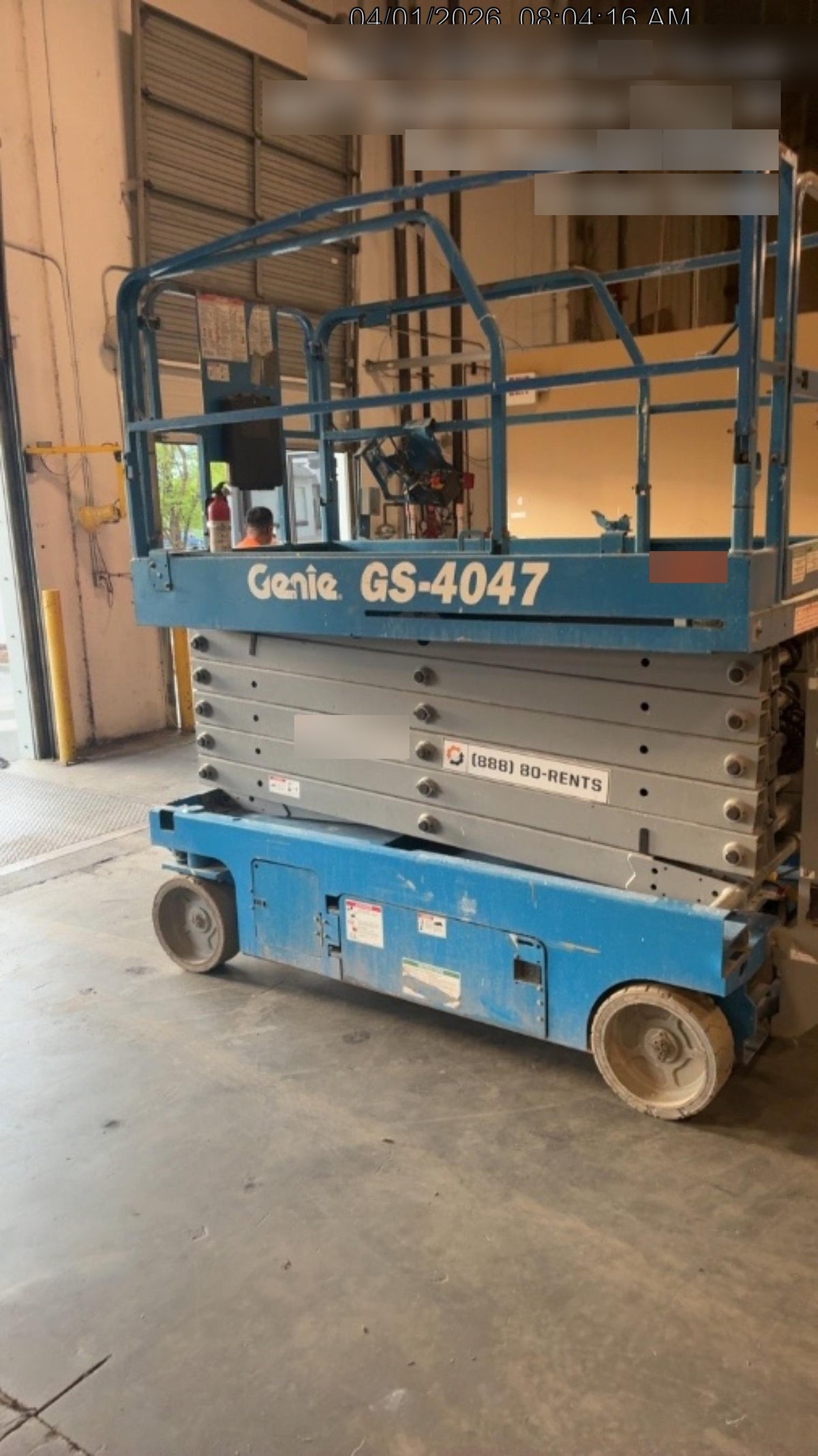 2016 Genie GS-4047 Standard Rental Specs