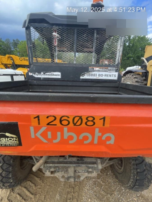 2020 Kubota RTV-XG850WL-H 4wd Utility Cart, 4 Seat,Gas, LED Strobe, Windshield Tempered Glass, Plastic Canopy, Wire Harness Kit, Backup Alarm