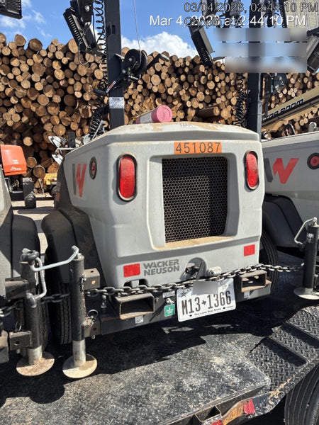 2024 Wacker Neuson LTT4 Diesel, Kohler KDW702, Deep Sea Controller, Auto Start, LED 320W, Bypass Outlet, T3