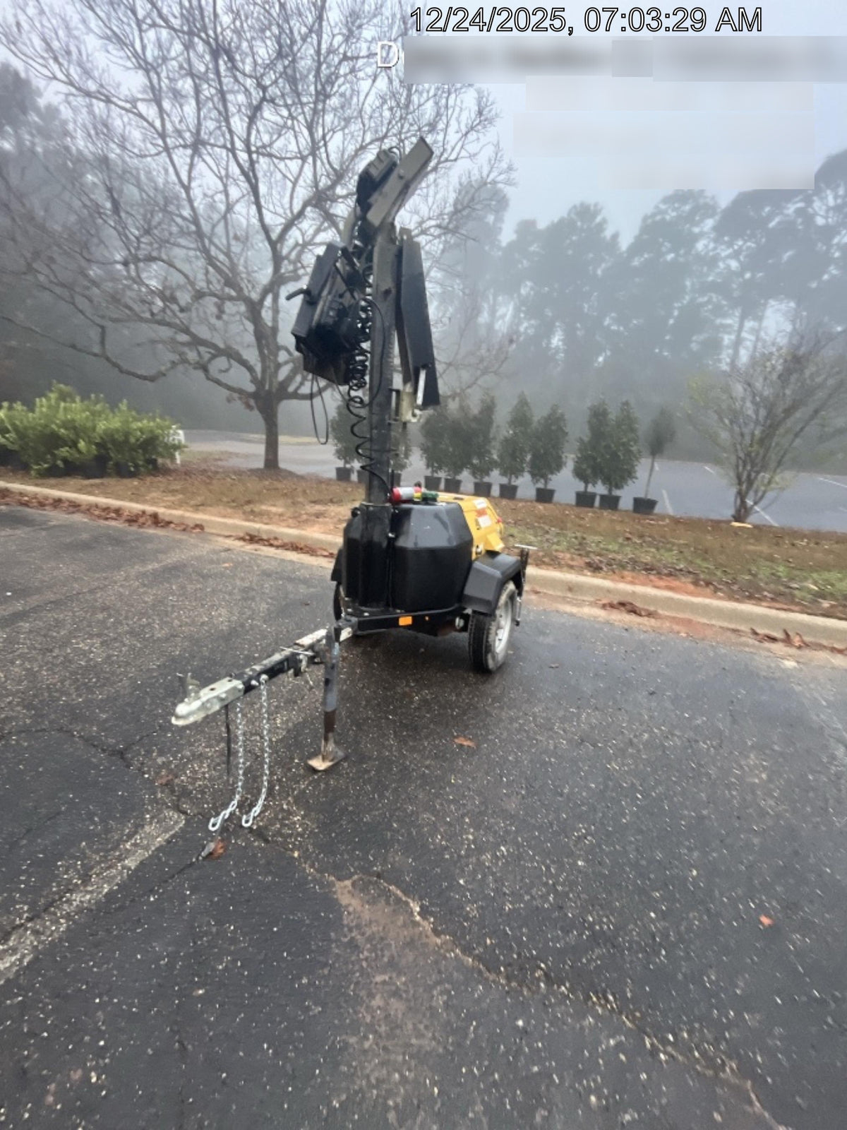 2022 Allmand NLV3GR (4) LED Light Fixture 350W, 23' Vertical Mast, 3kW Prime, Towable, Deep Sea L401, Leveling Jacks, Yanmar T4F 5.8hp