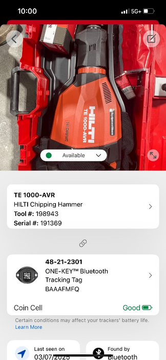 2022 HILTI TE 1000-AVR