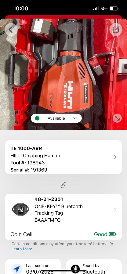 2022 HILTI TE 1000-AVR