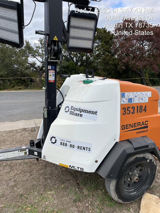 2023 Generac MLT2 Diesel, Flex Switch 120V Input, Powerzone Controller, (4) 320W LED Lights, 4kW Generator, 39.9 Gal Fuel Tank, 2" Ball, T3