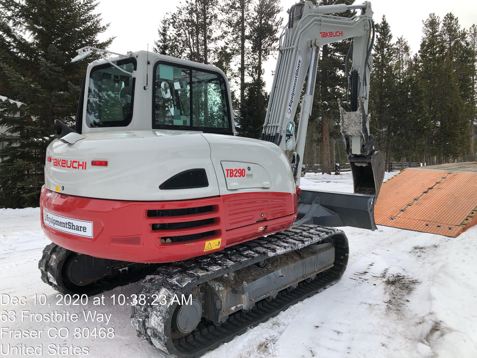 2020 Takeuchi TB290C Cab/Heat/Air, Rubber Tracks, Manual TAG QC