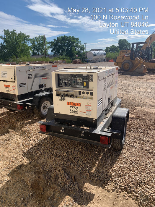 2020 Multiquip DLW400ESA4 400 amp Welder, 14kW, 120/240V, T4F Kubota, Trailer