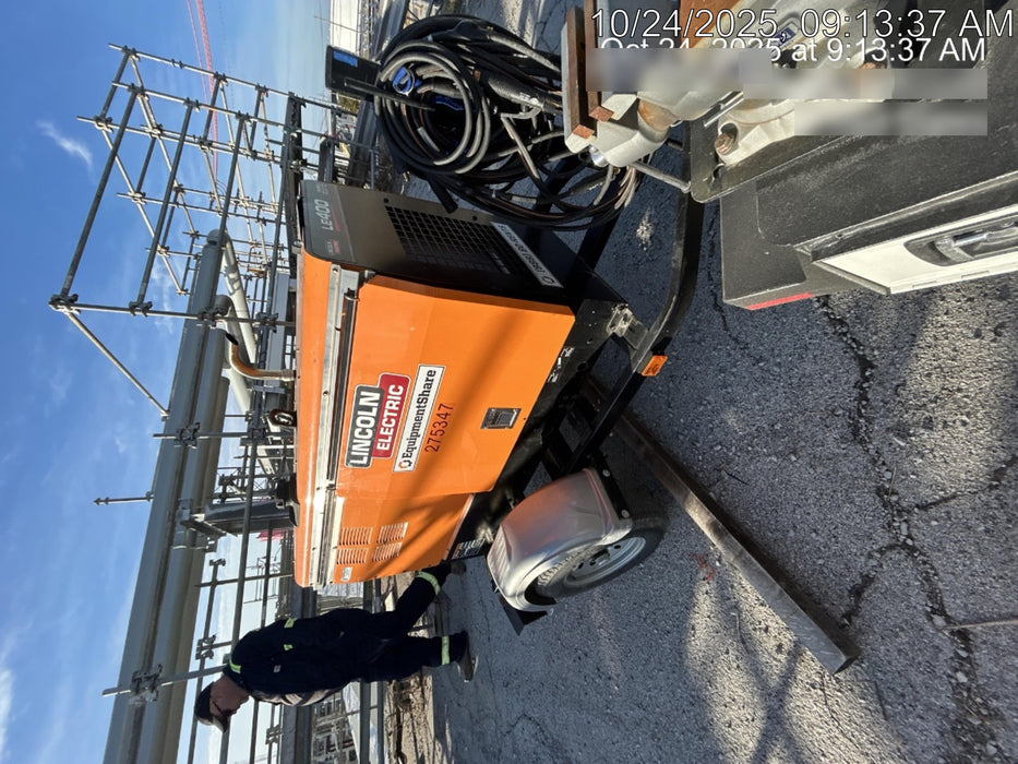 2022 Lincoln Electric LE400 Kubota V1505, Trlr, Cable Rack, Light Kit, ES Decals, T3