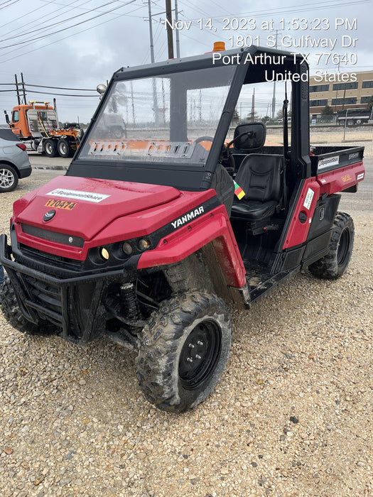 2021 Yanmar YU1000 Canopy, Steel Wheel, Poly WindShield, Beacon, Backup Alarm