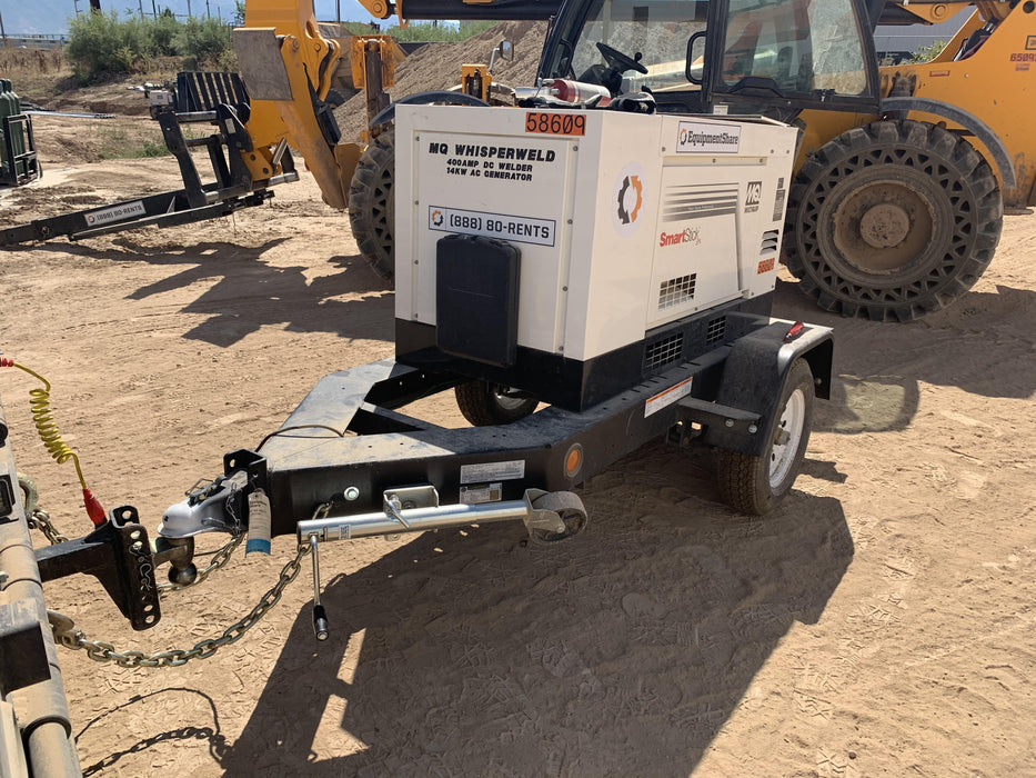 2020 Multiquip DLW400ESA4 400 amp Welder, 14kW, 120/240V, T4F Kubota, Trailer