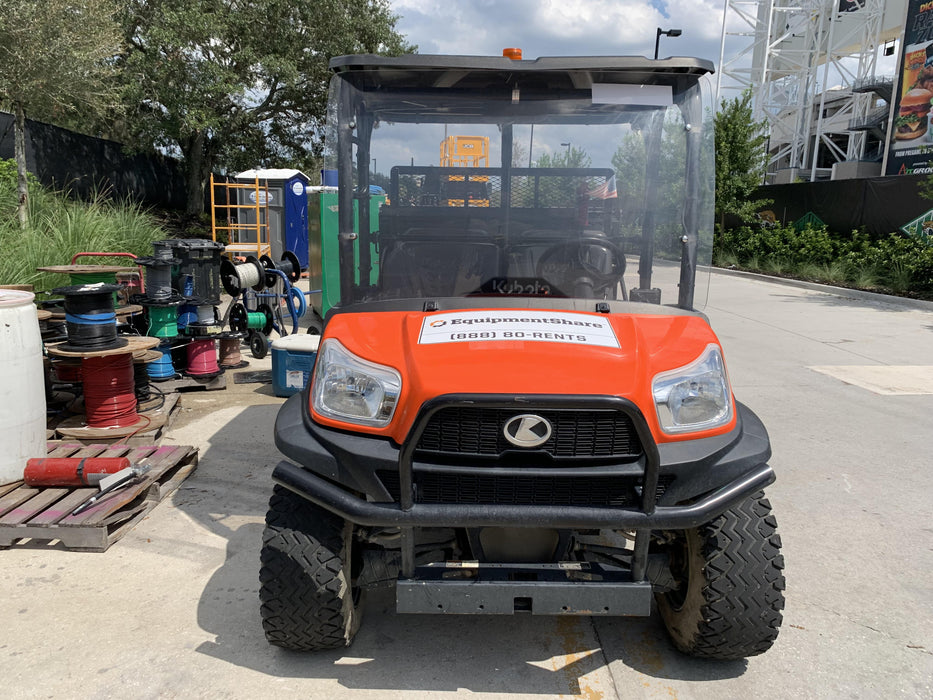 2022 Kubota RTV-X1140W-H Plastic Canopy, Windshield Acrylic Clear, LED Strobe Light, Wire Harness Kit, Back up Alarm