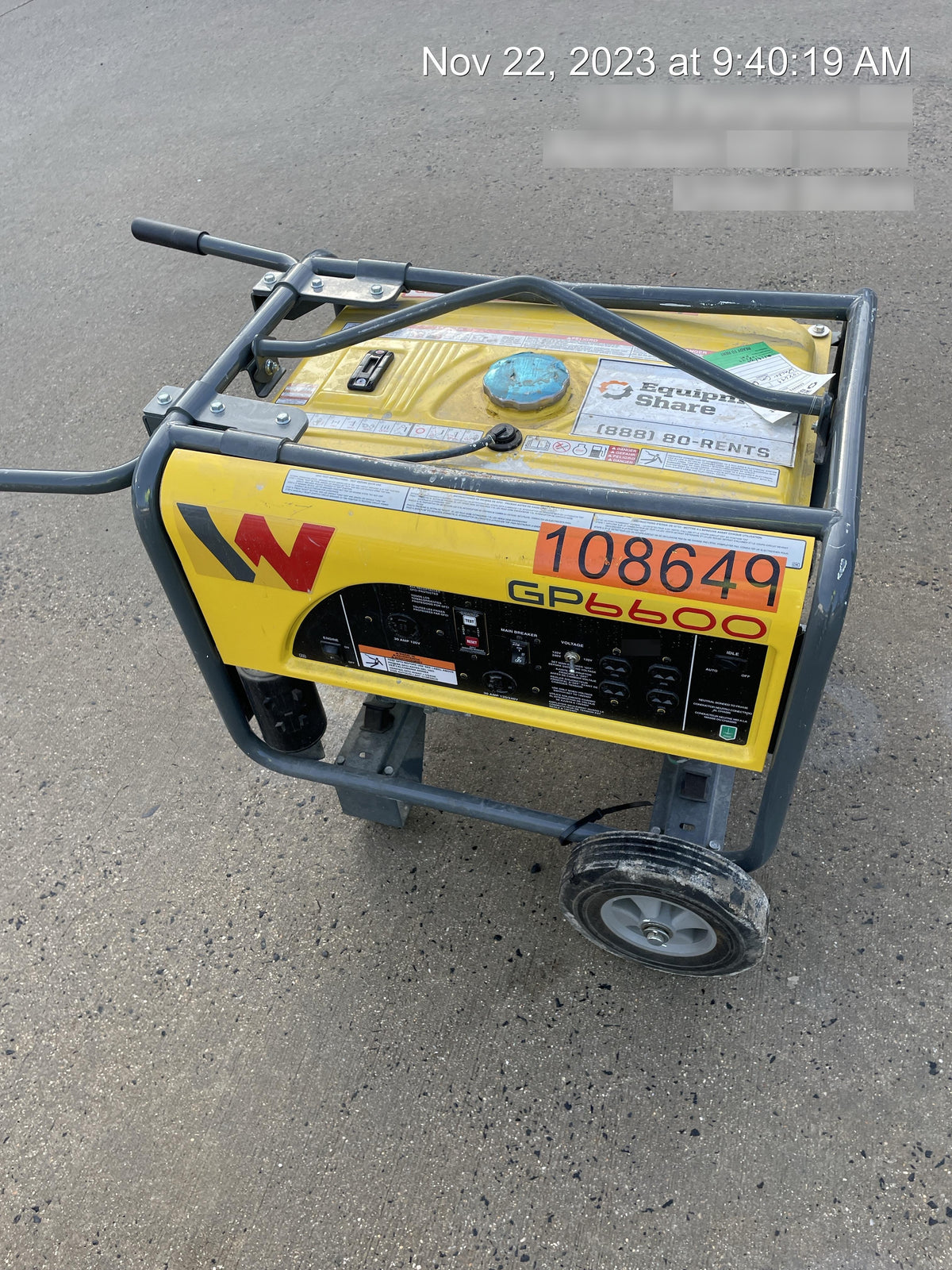 2020 WACKER NEUSON GP6600A