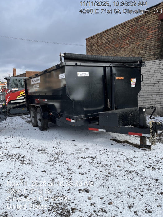 2024 TEXAS PRIDE TRAILERS 14'L x 7'W 5 Cu Yd Trunnion Hydraulic Dump