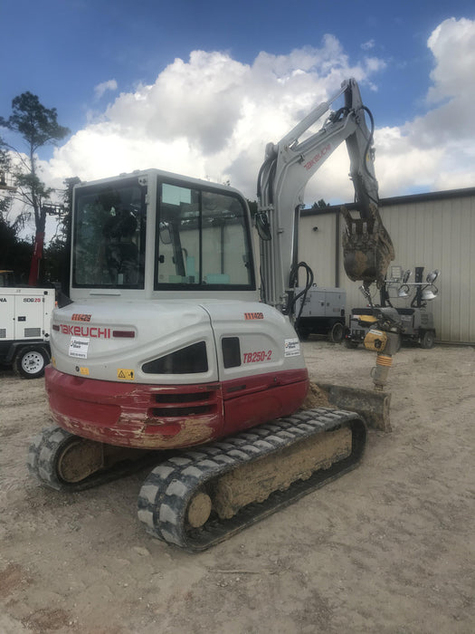 2020 Takeuchi TB250-2C Cab/Heat/Air, Rubber Tracks, Manual TAG QC