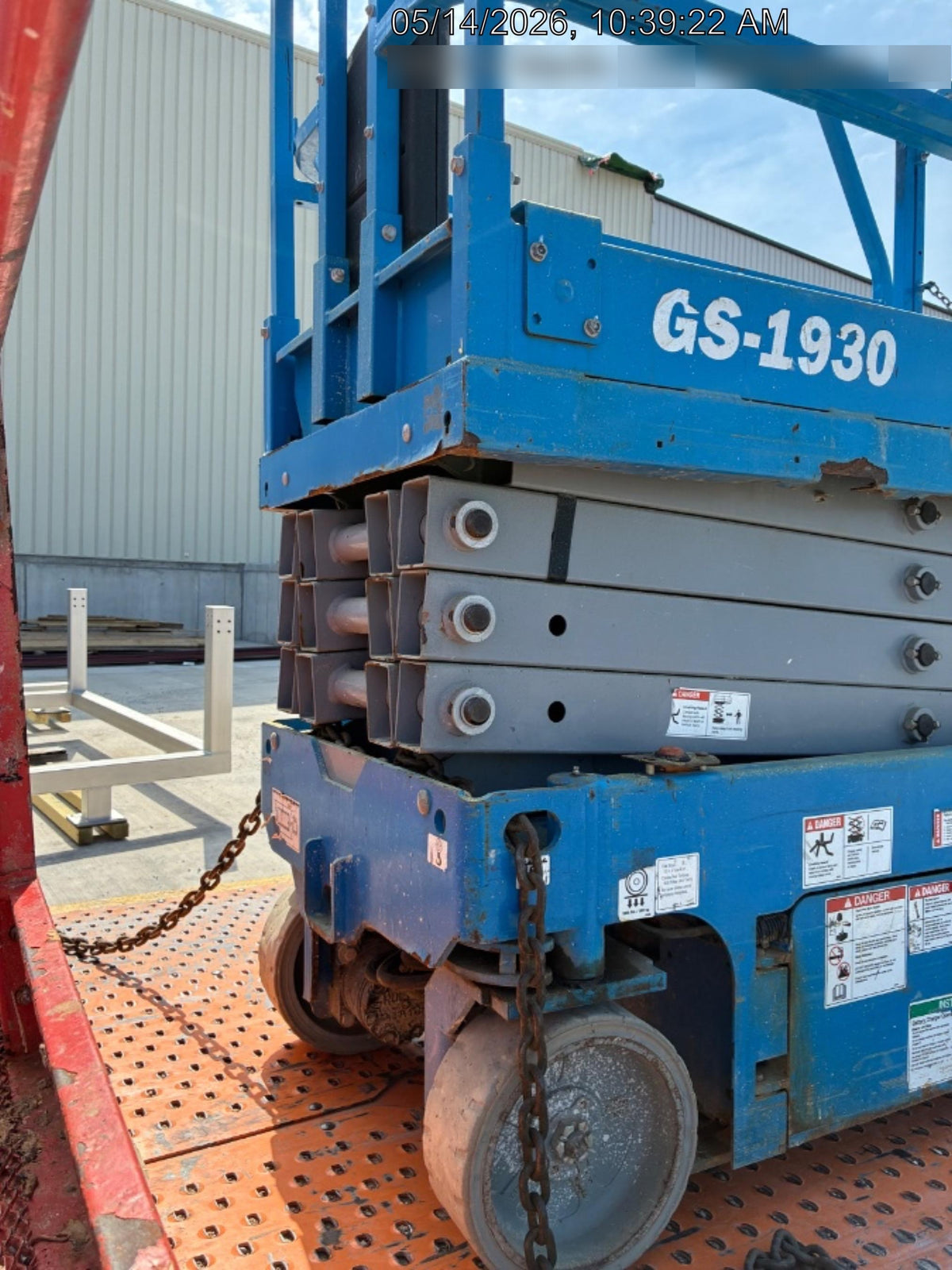 2019 Genie GS-1930 Fixed Rails with Chain Entry