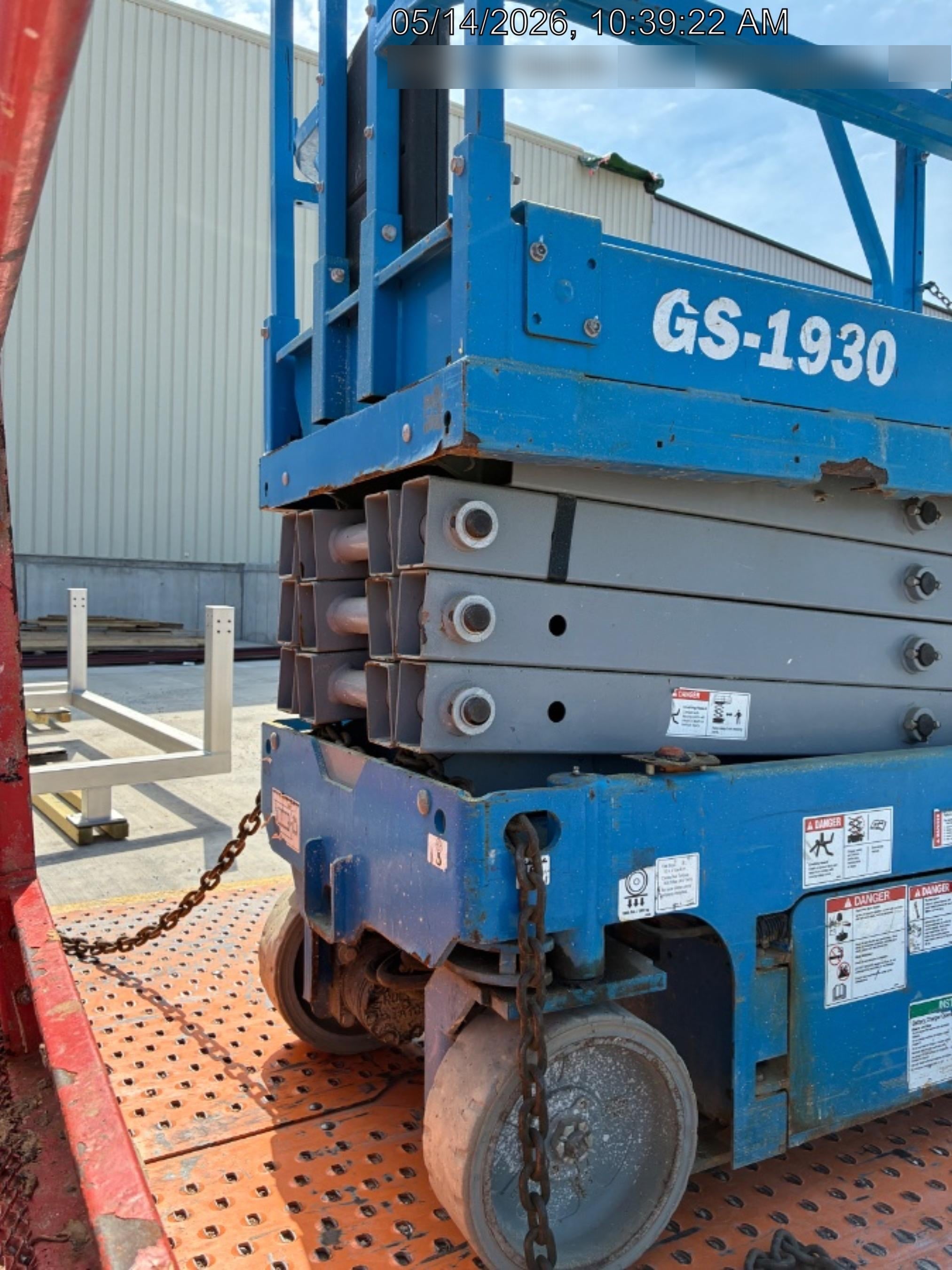 2019 Genie GS-1930 Fixed Rails with Chain Entry