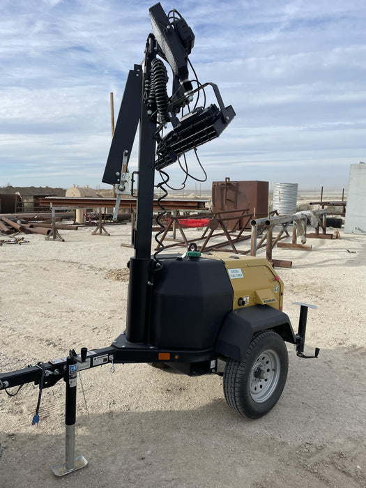 2022 Allmand NLV3GR (4) LED Light Fixture 350W, 23' Vertical Mast, 3kW Prime, Towable, ES Decals, T3