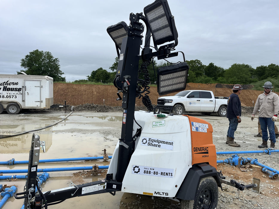 2023 Generac MLT2 Diesel, Flex Switch 120V Input, Powerzone Controller, 
(4) 320W LED Lights, 4kW Generator, 39.9 Gal Fuel Tank, 2" Ball, T3