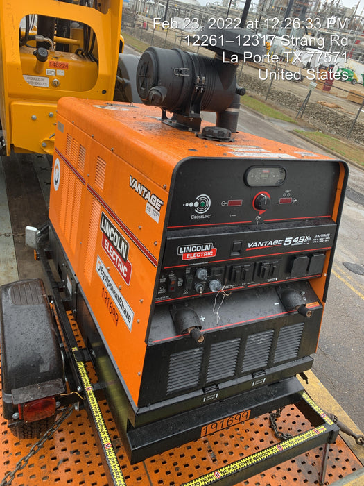 2021 Lincoln Electric Vantage 549X Ready Pak 3, ORANGE (includes trailer, cable rack, fender light kit)