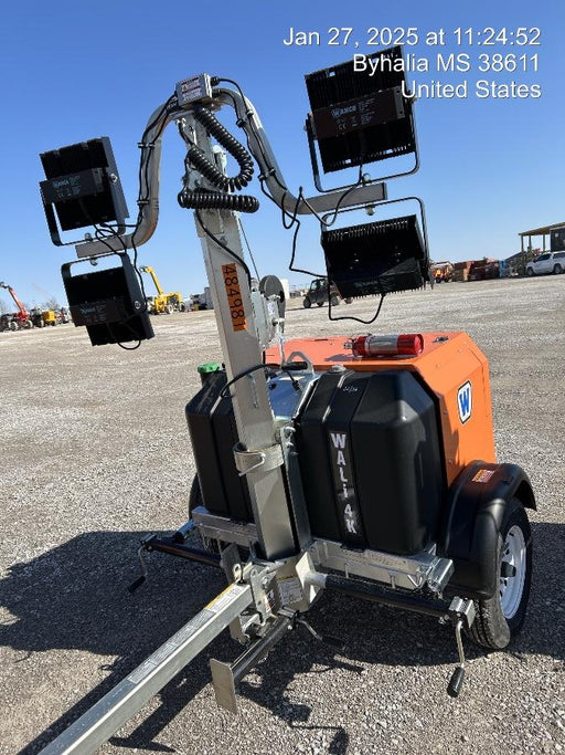 2025 Wanco WLTT-4MM4K Diesel, Mitsubishi L2E, 9.0HP @1800 rpm, Deep Sea Controller, Shore Power Plug, Auto Start, (4) 350W LED Floodlights, 4kW Generator, 60 Gal Fuel Tank, 2" Ball, T3