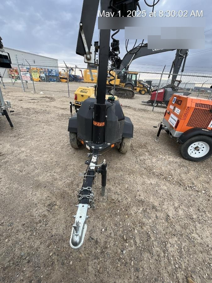 2022 Allmand NLV3GR (4) LED Light Fixture 350W, 23' Vertical Mast, 3kW Prime, Towable, ES Decals, T3