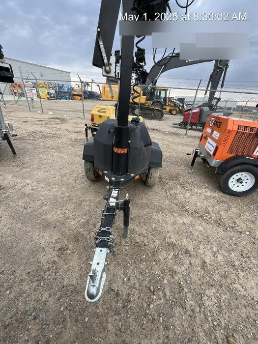 2022 Allmand NLV3GR (4) LED Light Fixture 350W, 23' Vertical Mast, 3kW Prime, Towable, ES Decals, T3