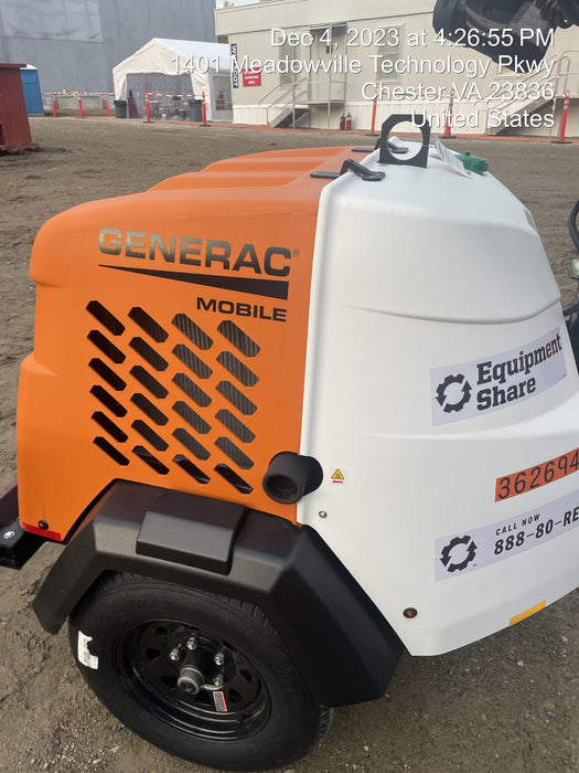 2023 Generac MLT2 Diesel, Flex Switch 120V Input, Powerzone Controller, 
(4) 320W LED Lights, 4kW Generator, 39.9 Gal Fuel Tank, 2" Ball, T3