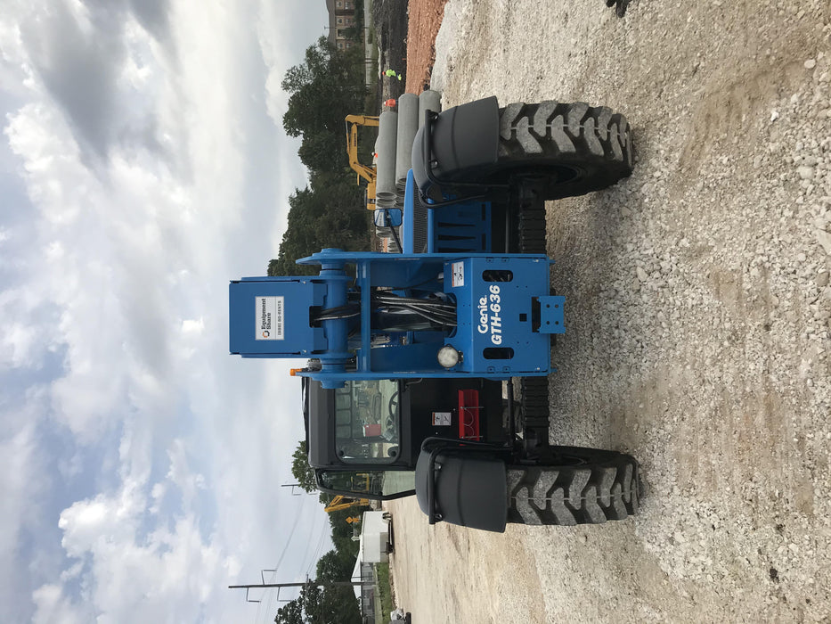 2020 Genie GTH-636 Cab/Heat/Air, Solid Tires, Work Lights, Beacon, Aux Hydraulics, Back up Alarm