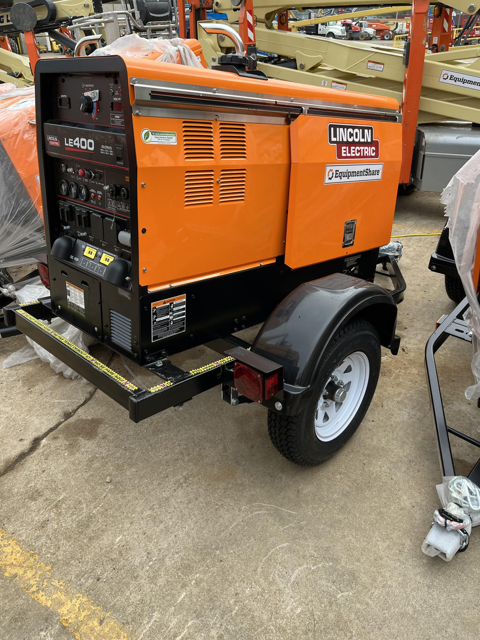 2023 Lincoln Electric LE400 Kubota V1505, Trlr, Cable Rack, Light Kit, ES Decals, T3