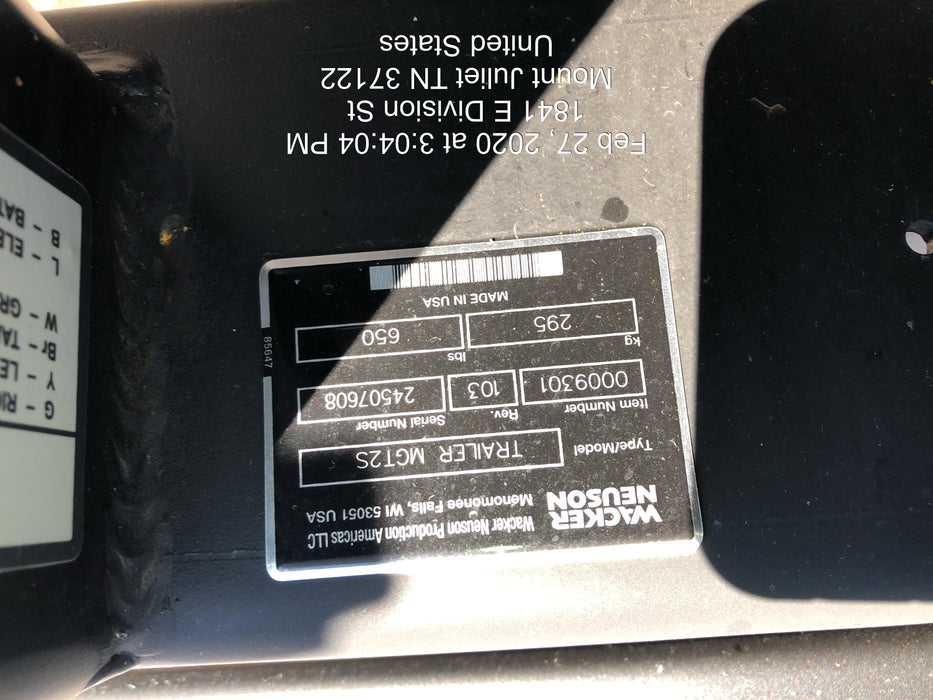 2019 WACKER NEUSON G50