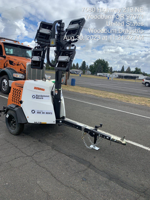 2023 Generac MLT2 Diesel, Flex Switch 120V Input, Powerzone Controller, (4) 320W LED Lights, 4kW Generator, 39.9 Gal Fuel Tank, 2" Ball, T3