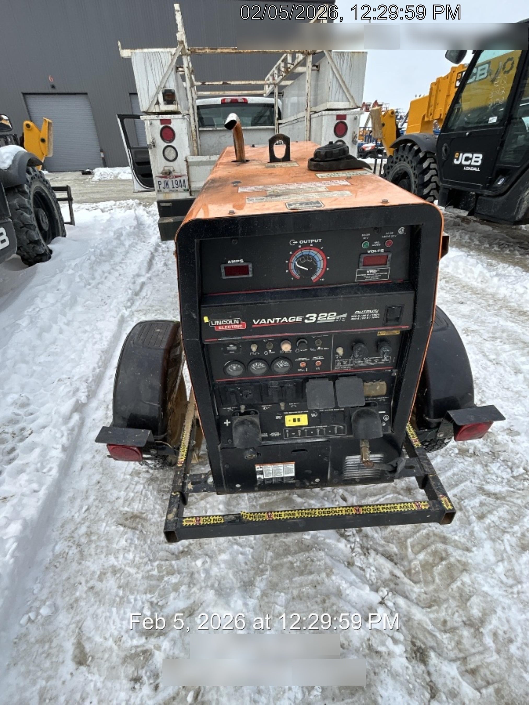 2021 Lincoln Electric Vantage 322 Vantage 322 Ready Pak 3 w/ Decals, ORANGE (includes trailer, cable rack, fender light kit) NO Telematics