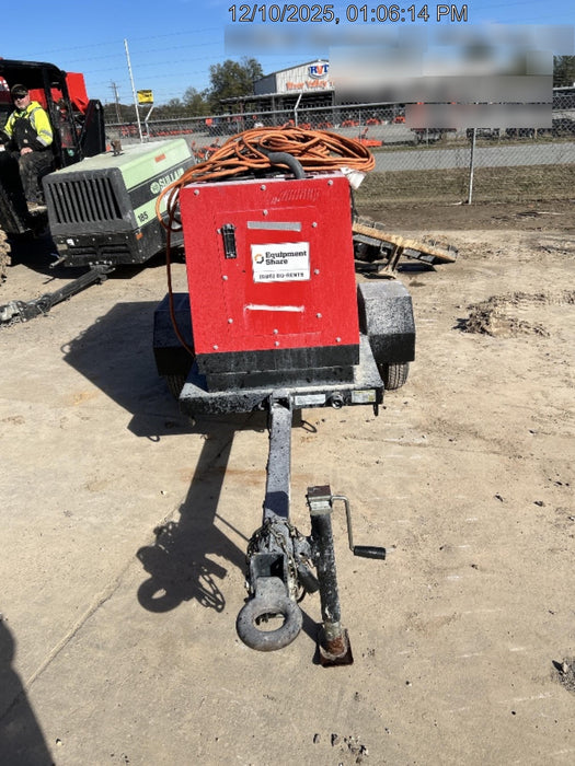 2023 Shindaiwa DGW400MDL Kubota D902 Engine, 23 HP, Dual Op Welder, Wire, Arc, Droop Stick, Tig, and CC Stick Functionality, Simulphase, 3 Phase and 1 Phase Gen Output, Single Axle NB Trlr, Slr Trckl Chrg 12V 12W, Fire Ext