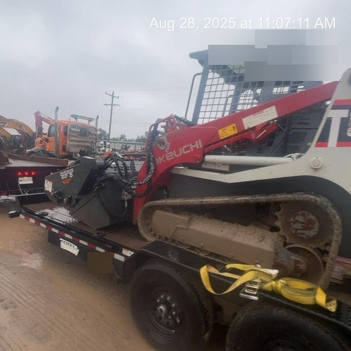 2019 Takeuchi TL8 Radial ROPS, ROPS/FOPS Canopy, 15" Wide Rubber Tracks, Back-up Alarm, Front & Rear Working Lights, Auxiliary Hydraulics, Two-Speed Travel, Electronic Monitoring System 76" HD Dirt Bucket with 8 Teeth, 20.3 cubic feet Capacity