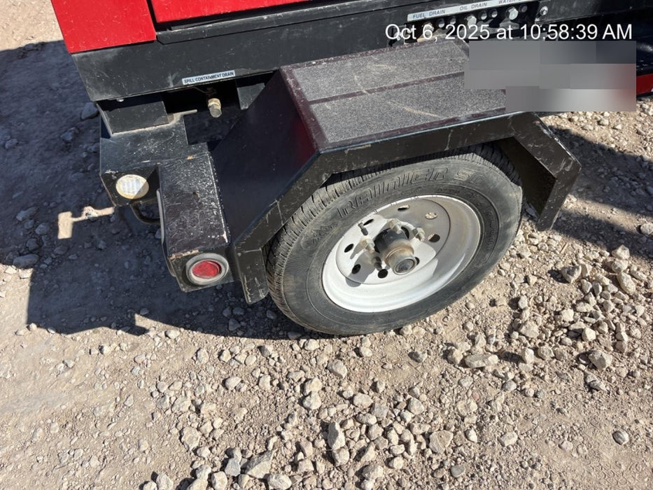 2023 Shindaiwa DGW400MDL Kubota D902 Engine, 23 HP, Dual Op Welder, Wire, Arc, Droop Stick, Tig, and CC Stick Functionality, Simulphase, 3 Phase and 1 Phase Gen Output, Single Axle NB Trlr, Slr Trckl Chrg 12V 12W, Fire Ext