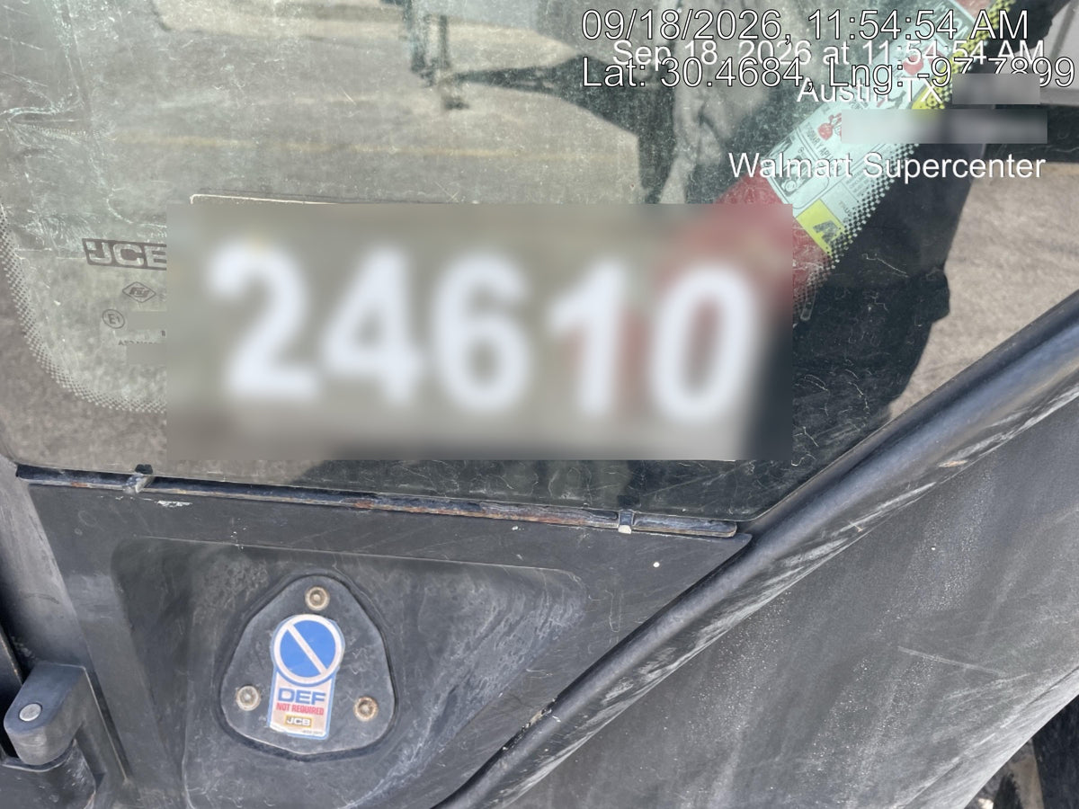 2019 JCB 509-42 JCB 509-42 Enclosed Cab, 74 HP, Solid Tires, Worklights, Beacon, Aux Hydraulics, Lifting Eye, 60" Carriage/60" Forks