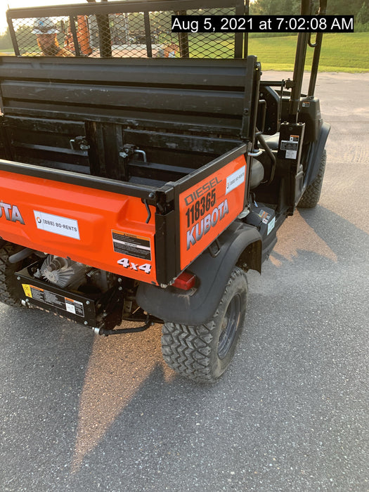 2020 Kubota RTV-X1140W-H Canopy, 4-Seater, Diesel, Windshield Acrylic Clear, LED Strobe, Backup Alarm
